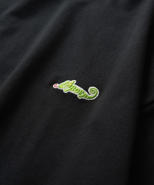 Labordi（ラボード）の「ビッグシルエット ワンポイント刺繍 ドロストTシャツ カットソー ユニセックス（Tシャツ/カットソー・メンズ・ブラック/ホワイト/ネイビー/杢グレー・M/L）」の15枚目の写真