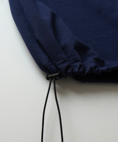 Labordi（ラボード）の「ビッグシルエット ワンポイント刺繍 ドロストTシャツ カットソー ユニセックス（Tシャツ/カットソー・メンズ・ブラック/ホワイト/ネイビー/杢グレー・M/L）」の17枚目の写真