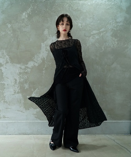 aimoha(アイモハ)の「【moyo】シアーレースキャミソールワンピース (SS)(ワンピース・レディース・ブラック・FREE)」の11枚目の写真