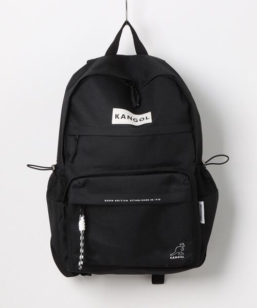 KANGOL(カンゴール)の「【 KANGOL / カンゴール 】 チャーム付き ボックスロゴ リュック(バックパック/リュック・レディース・ブラック/オフホワイト/ブラック×パープル/グレー・FREE)」の12枚目の写真
