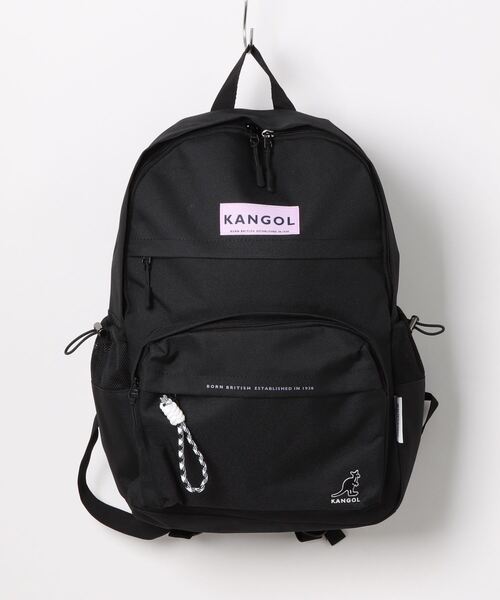 KANGOL(カンゴール)の「【 KANGOL / カンゴール 】 チャーム付き ボックスロゴ リュック(バックパック/リュック・レディース・ブラック/オフホワイト/ブラック×パープル/グレー・FREE)」の13枚目の写真