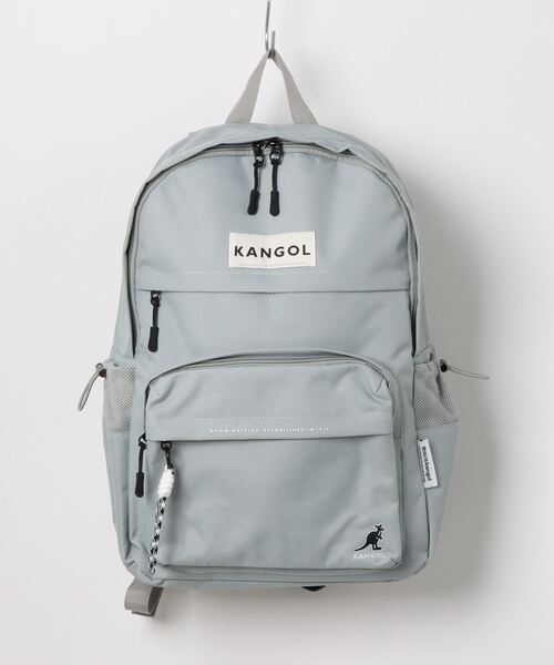 KANGOL(カンゴール)の「【 KANGOL / カンゴール 】 チャーム付き ボックスロゴ リュック(バックパック/リュック・レディース・ブラック/オフホワイト/ブラック×パープル/グレー・FREE)」の11枚目の写真