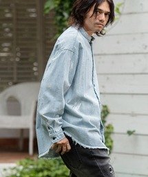 CAMBIO | ms5732-11oz Hickory Denim Distressed Shirts デニムシャツ(シャツ/ブラウス)