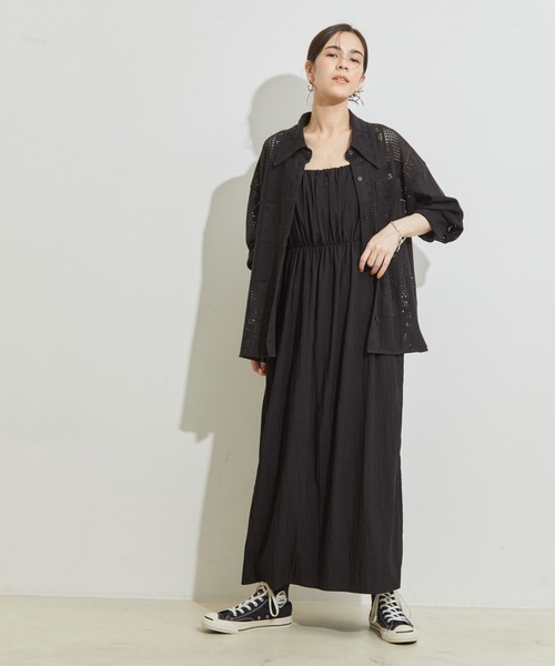 le cercle ADAM ET ROPE'(ルセルクルアダムエロペ)の「パネルレース羽織シャツ(シャツ/ブラウス・レディース・ブラック/ホワイト/クリーム・FREE)」の11枚目の写真