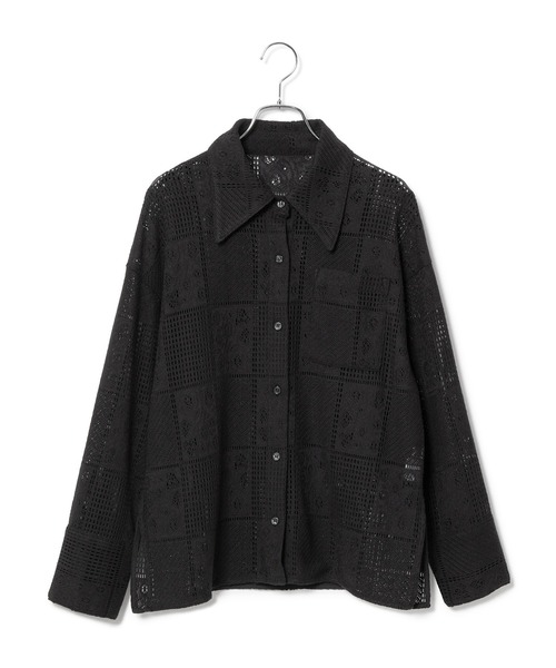 le cercle ADAM ET ROPE'(ルセルクルアダムエロペ)の「パネルレース羽織シャツ(シャツ/ブラウス・レディース・ブラック/ホワイト/クリーム・FREE)」の14枚目の写真