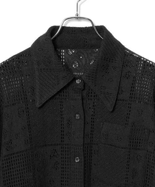 le cercle ADAM ET ROPE'(ルセルクルアダムエロペ)の「パネルレース羽織シャツ(シャツ/ブラウス・レディース・ブラック/ホワイト/クリーム・FREE)」の16枚目の写真