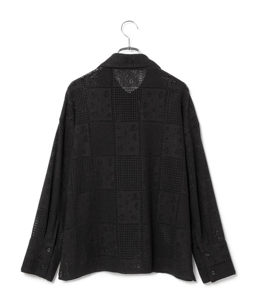 le cercle ADAM ET ROPE'(ルセルクルアダムエロペ)の「パネルレース羽織シャツ(シャツ/ブラウス・レディース・ブラック/ホワイト/クリーム・FREE)」の15枚目の写真