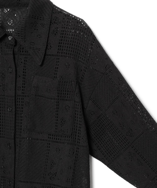 le cercle ADAM ET ROPE'(ルセルクルアダムエロペ)の「パネルレース羽織シャツ(シャツ/ブラウス・レディース・ブラック/ホワイト/クリーム・FREE)」の18枚目の写真