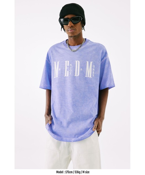 mediam Tシャツ Jersey cotton T-shirt with 