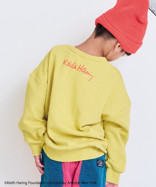 Keith Haring(キース・ヘリング)の「【Keith Haring /キースへリング】別注プリントトレーナー(スウェット・キッズ・ブラック/オフホワイト/マスタード/パープル・80/90/95/100/110/120/130/140/150)」の10枚目の写真