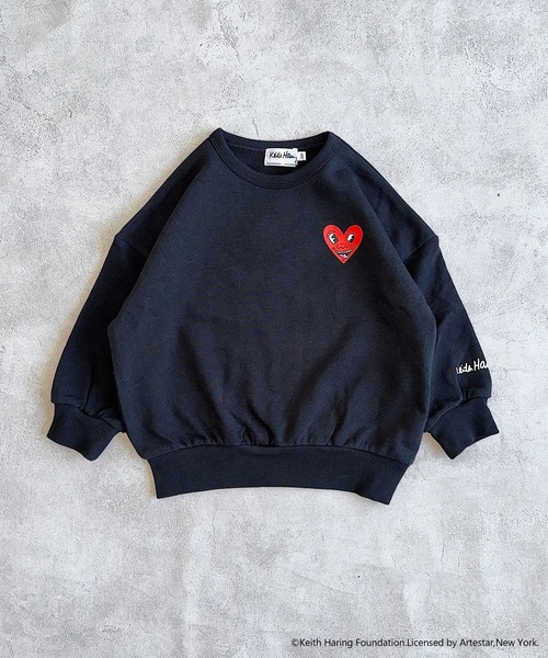 Keith Haring(キース・ヘリング)の「【Keith Haring /キースへリング】別注プリントトレーナー(スウェット・キッズ・ブラック/オフホワイト/マスタード/パープル・80/90/95/100/110/120/130/140/150)」の16枚目の写真