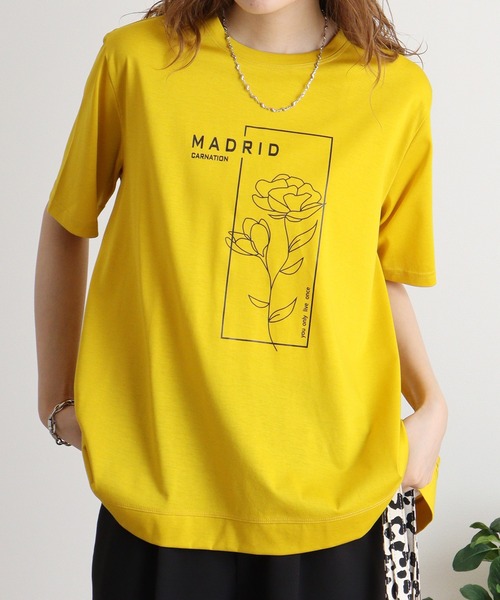 tシャツ BRODIAEA イラストプリント極サラTシャツ レディース tシャツ BRODIAEA イラストプリント極サラTシャツ レディース