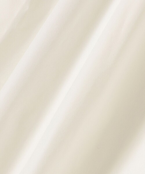 SHIPS any(シップス エニィ)の「SHIPS any:〈洗濯機可能〉REPREVE ギャザー フリルネック リボン ブラウス(シャツ/ブラウス・レディース・ライトブルー/ホワイト・ONE SIZE)」の7枚目の写真