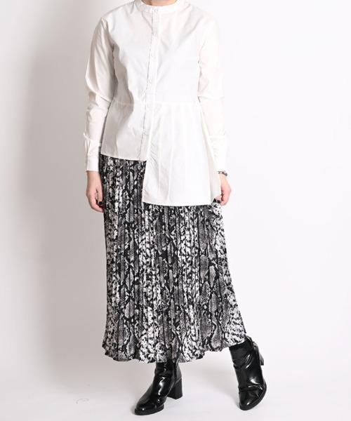 PLEATS PLEASE　ロングスカート　アニマル　総柄　 4 PLEATS PLEASE ロングスカート アニマル 総柄 4 PLEATS PLESE