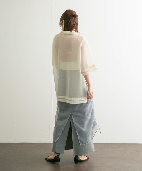 KBF（ケイビーエフ）の「シアーレイヤードスカート（スカート・レディース・ブラック/グレー・ONE）」の14枚目の写真