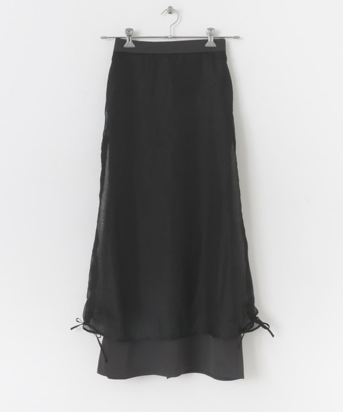 KBF（ケイビーエフ）の「シアーレイヤードスカート（スカート・レディース・ブラック/グレー・ONE）」の15枚目の写真