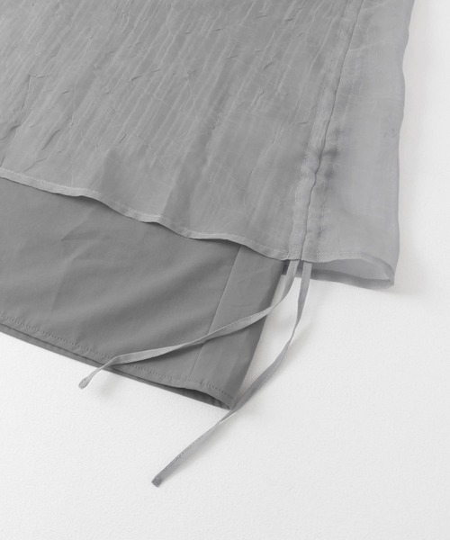 KBF（ケイビーエフ）の「シアーレイヤードスカート（スカート・レディース・ブラック/グレー・ONE）」の17枚目の写真