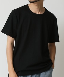 選べる首元 サーマル素材 ワッフル クルーネック&ヘンリーネック 半袖Tシャツ