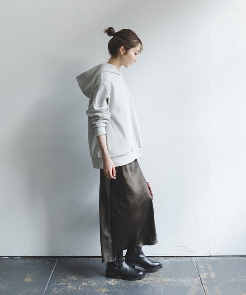 Noble（ノーブル）の「《追加》ナローAラインサテンスカート（スカート・レディース・ブラウン/ベージュ/ホワイト・FREE）」の19枚目の写真