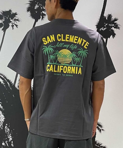 ムラサキスポーツ(ムラサキスポーツ)の「TREAL/トゥリール TRMTシャツ【サンクレメンテ】 MOTR24SM007(Tシャツ/カットソー・メンズ・チャコール/ホワイト・M/L)」の1枚目の写真