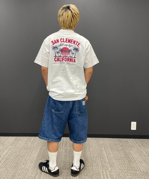 ムラサキスポーツ(ムラサキスポーツ)の「TREAL/トゥリール TRMTシャツ【サンクレメンテ】 MOTR24SM007(Tシャツ/カットソー・メンズ・チャコール/ホワイト・M/L)」の5枚目の写真