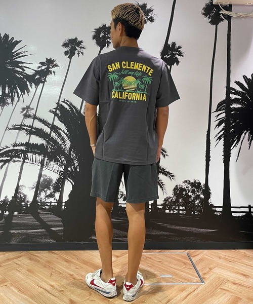 ムラサキスポーツ(ムラサキスポーツ)の「TREAL/トゥリール TRMTシャツ【サンクレメンテ】 MOTR24SM007(Tシャツ/カットソー・メンズ・チャコール/ホワイト・M/L)」の9枚目の写真