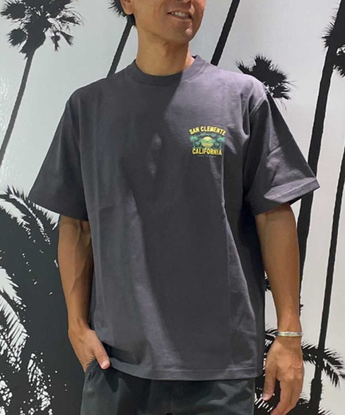 ムラサキスポーツ(ムラサキスポーツ)の「TREAL/トゥリール TRMTシャツ【サンクレメンテ】 MOTR24SM007(Tシャツ/カットソー・メンズ・チャコール/ホワイト・M/L)」の8枚目の写真