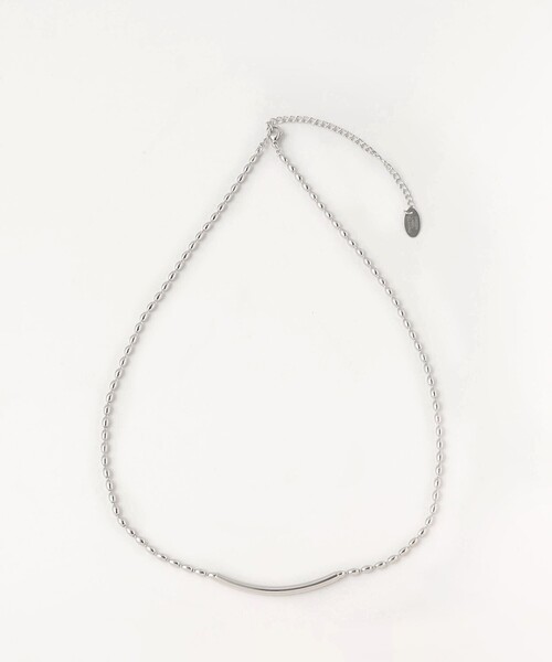 green label relaxing（グリーンレーベルリラクシング）の「ボールチェーン＆バー ネックレス（ネックレス・レディース・ゴールド/シルバー・FREE）」の2枚目の写真