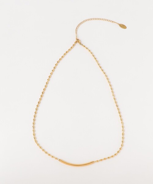 green label relaxing（グリーンレーベルリラクシング）の「ボールチェーン＆バー ネックレス（ネックレス・レディース・ゴールド/シルバー・FREE）」の4枚目の写真