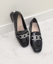 【新品タグ付き】PECHINCHAR ビジュー バックル ローファー 厚底 38 美品✨PECHINCHAR ビジューバックルローファー 38(24.0cm
