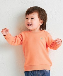 HOT BISCUITS（ホットビスケッツ）の「【Everyday Series】ワンポイント くすみカラー裏毛パイルトレーナー（スウェット）」