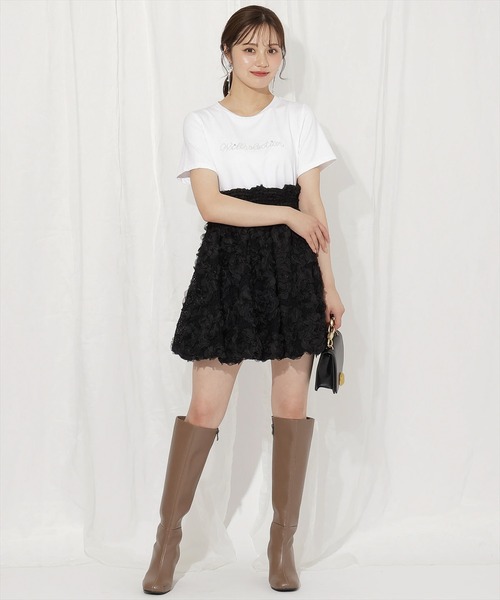 WILLSELECTION（ウィルセレクション）の「レースバルーンスカート（スカート・レディース・オフホワイト/ブラック/ライトベージュ・FREE）」の2枚目の写真