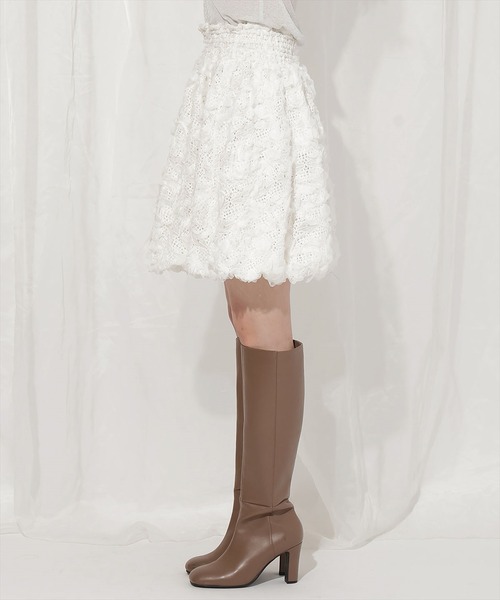 WILLSELECTION（ウィルセレクション）の「レースバルーンスカート（スカート・レディース・オフホワイト/ブラック/ライトベージュ・FREE）」の9枚目の写真