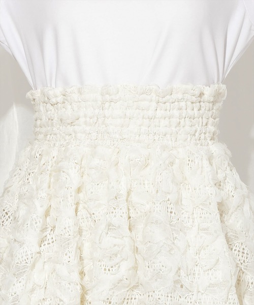 WILLSELECTION（ウィルセレクション）の「レースバルーンスカート（スカート・レディース・オフホワイト/ブラック/ライトベージュ・FREE）」の18枚目の写真