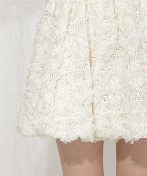 WILLSELECTION（ウィルセレクション）の「レースバルーンスカート（スカート・レディース・オフホワイト/ブラック/ライトベージュ・FREE）」の19枚目の写真