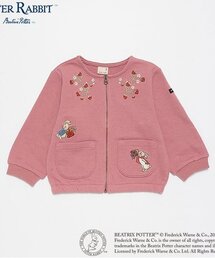 【ピーターラビット】苺刺繍ZIPカーデ