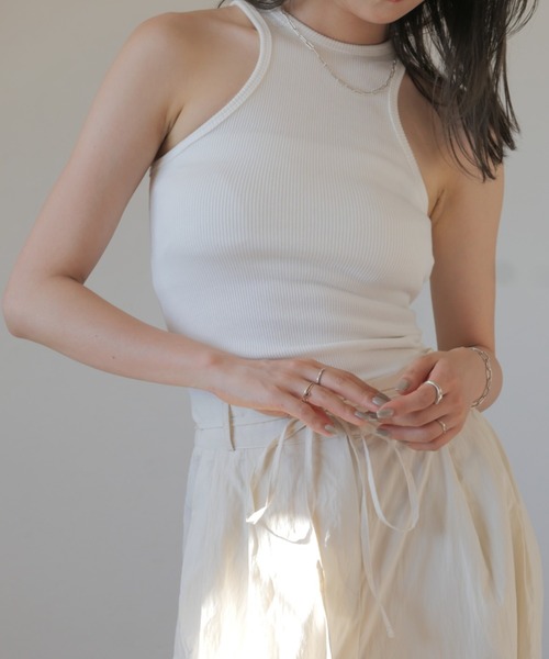 KARRY / American sleeve tank ホワイト American sleeve tank - KARRY OFFICIAL ONLINE STORE