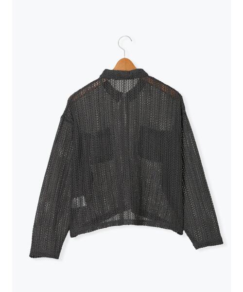 Lugnoncure（ルノンキュール）の「ラッセルレースシャツ（シャツ/ブラウス・レディース・オフホワイト/チャコールグレー/ブラック・F）」の17枚目の写真