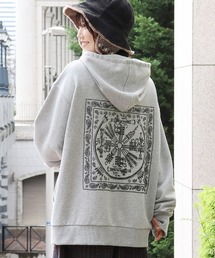 イェイプリントスウェットジップパーカー