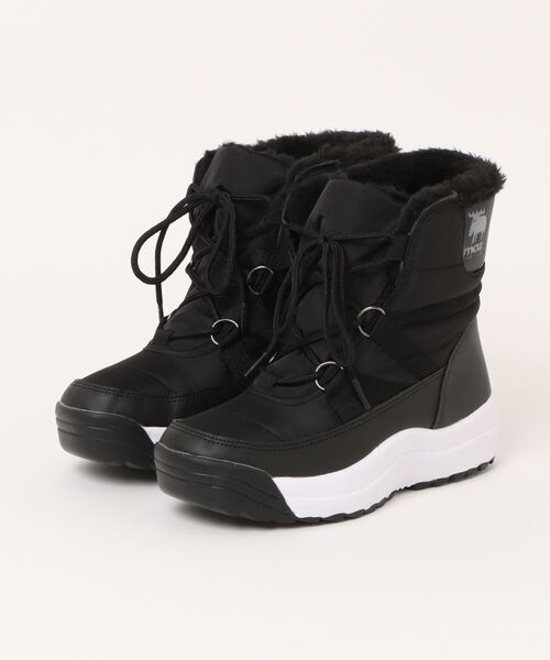 moz(モズ)の「【MOZ】防水ボアブーツ(ブーツ・レディース・ブラック/キャメル・S/M/L/LL)」の1枚目の写真