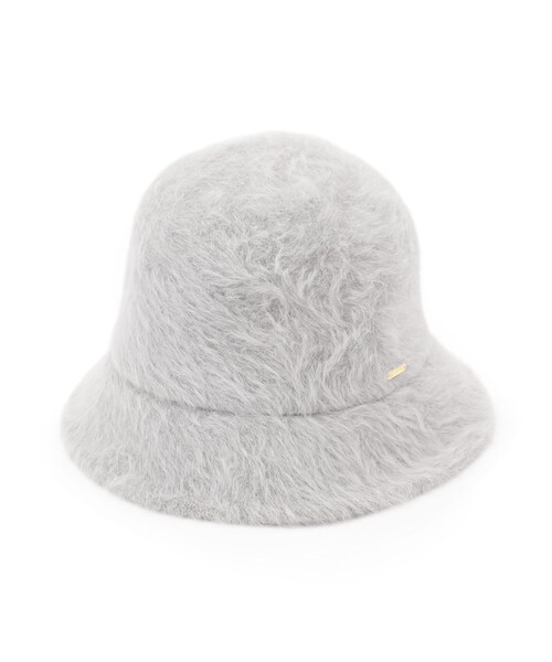 grove（グローブ）の「メタルプレート付シャギーバケットハット【サイズ調整可】（ハット・レディース・オフホワイト/ブラック/ライトグレー・00）」の4枚目の写真