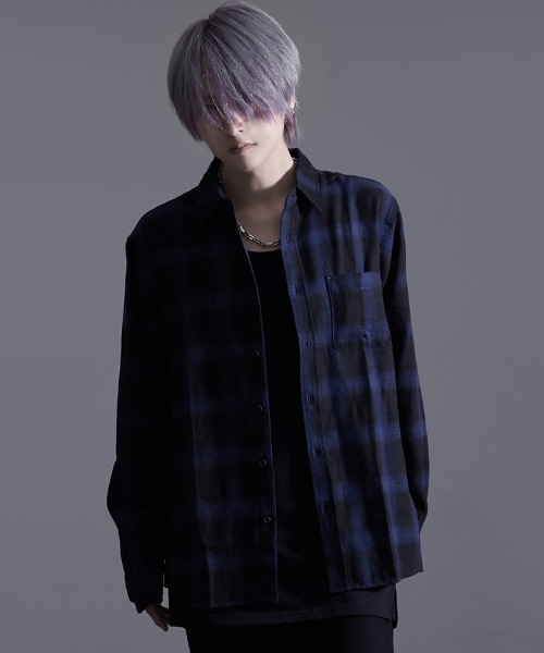 SILVER BULLET（シルバーバレット）の「『SILVER BULLET SELECT AP/シルバーバレットセレクト』T/C長袖ネルシャツ チェックシャツ（シャツ/ブラウス・メンズ・レッド/ブラウン/ダークグリーン/ブルー/ブラック/ホワイト/サックスブルー/ベージュ・L/M）」の7枚目の写真