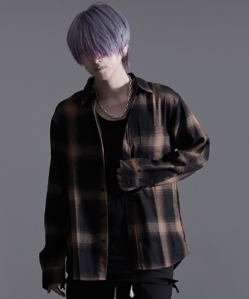 SILVER BULLET（シルバーバレット）の「『SILVER BULLET SELECT AP/シルバーバレットセレクト』T/C長袖ネルシャツ チェックシャツ（シャツ/ブラウス・メンズ・レッド/ブラウン/ダークグリーン/ブルー/ブラック/ホワイト/サックスブルー/ベージュ・L/M）」の13枚目の写真