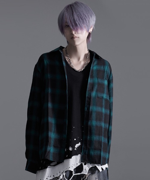 SILVER BULLET（シルバーバレット）の「『SILVER BULLET SELECT AP/シルバーバレットセレクト』T/C長袖ネルシャツ チェックシャツ（シャツ/ブラウス・メンズ・レッド/ブラウン/ダークグリーン/ブルー/ブラック/ホワイト/サックスブルー/ベージュ・L/M）」の15枚目の写真