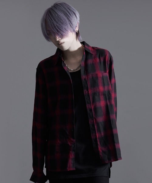 SILVER BULLET（シルバーバレット）の「『SILVER BULLET SELECT AP/シルバーバレットセレクト』T/C長袖ネルシャツ チェックシャツ（シャツ/ブラウス・メンズ・レッド/ブラウン/ダークグリーン/ブルー/ブラック/ホワイト/サックスブルー/ベージュ・L/M）」の19枚目の写真