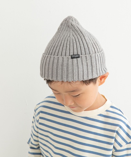 URBAN RESEARCH DOORS（アーバンリサーチドアーズ）の「『静電気防止』抗菌糸ビーニー帽(KIDS)（ニットキャップ/ビーニー・キッズ・ブラック/グレー・ONE）」の2枚目の写真