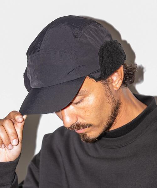 URBAN RESEARCH Sonny Label（アーバンリサーチサニーレーベル）の「OOPS　イヤーフラップボアキャップ（キャップ・メンズ・ネイビー/ブラック/バーガンディー・ONE）」の8枚目の写真