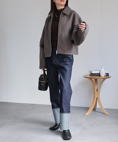 model：162cm 着用サイズ：F