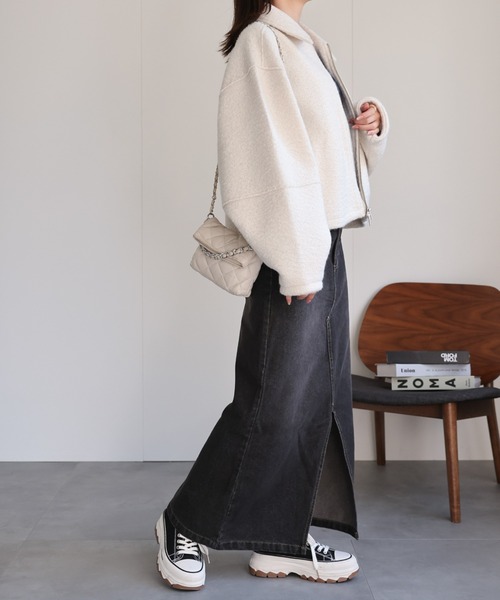 model：162cm 着用サイズ：F