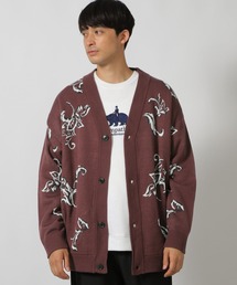 LAKOLE | リーフモチーフ柄カーディガン/146466(カーディガン/ボレロ)